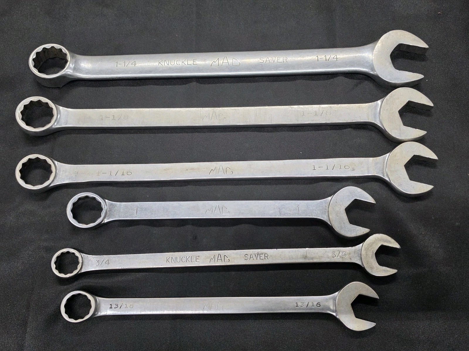 MAC CL CB CW Long Combination Wrench 1-1/8 1-1/4 1-1/16 1″ 3/4″ 13/16″