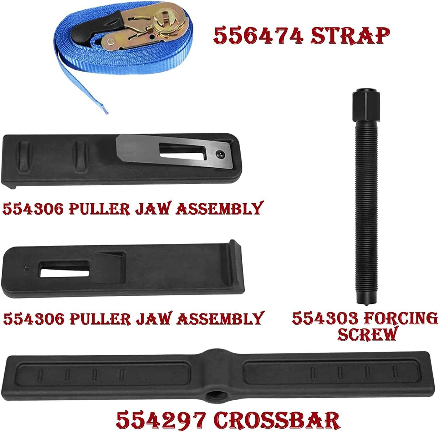 6980 Brake Drum and Rotor Puller for Removing Hub Drums, Rotors, Drive Wheels