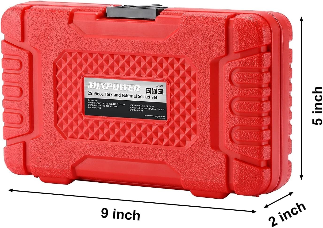 Durable Torx Bit and E-Torx Socket Set – Essential 25-Piece Mechanics Tool Kit