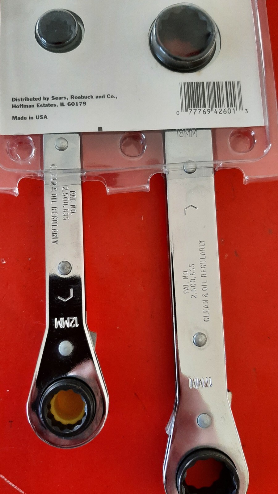 NOS Craftsman USA 4 in 1 One Metric Ratcheting Wrench Set 8 10 12 13 16-19 42601