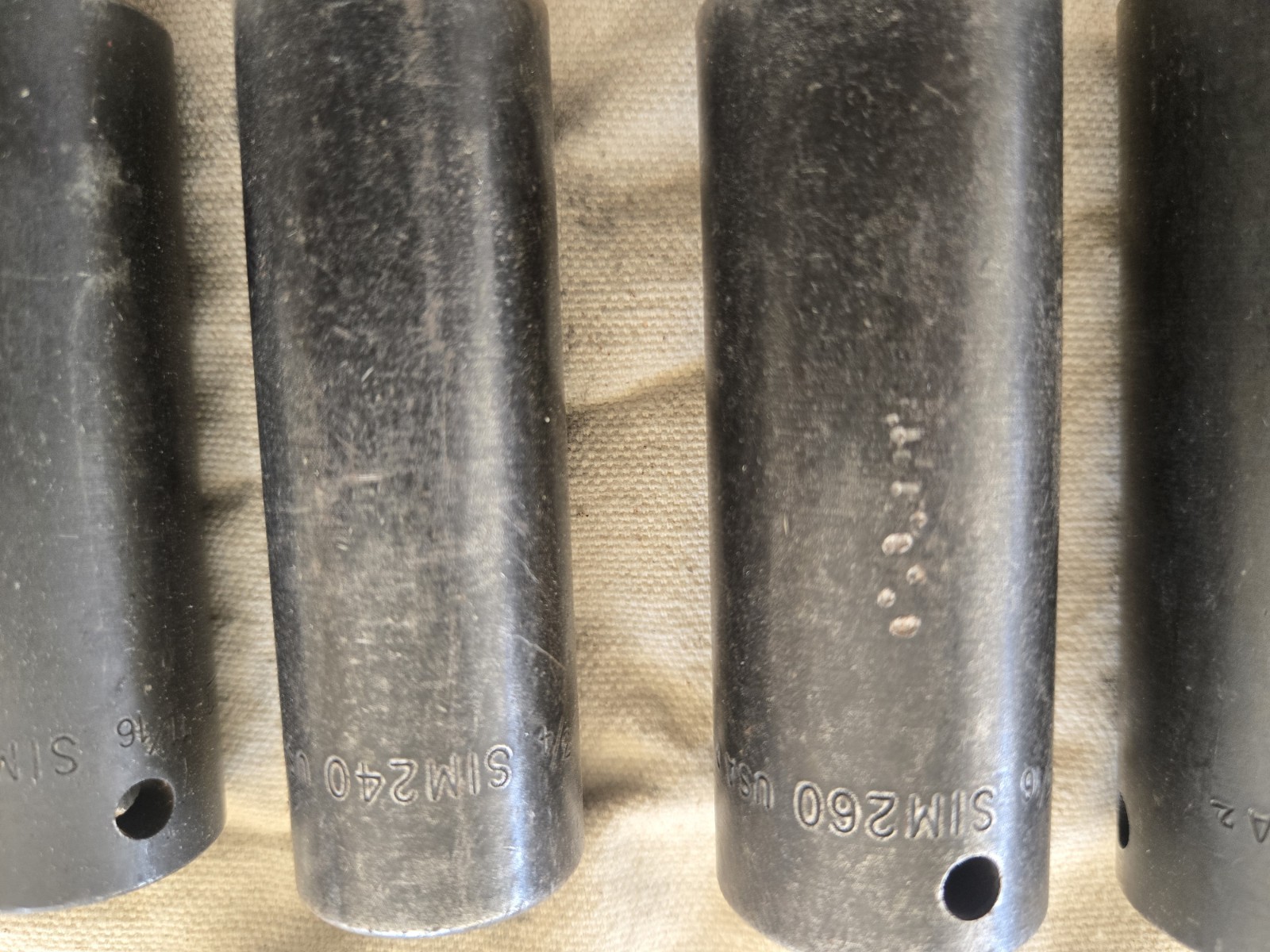 Snap-On 9pc SAE 1/2″ Drive 6 Point Impact Deep Socket Set 1/2″ to 1″ 309SIMYA
