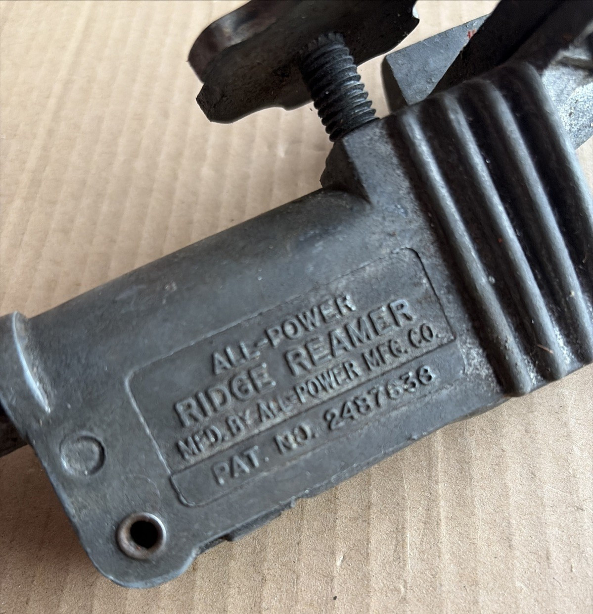 Vintage All-Power Ridge Reamer Tool Pat 2497638 Engine Cylinder Automotive Shop