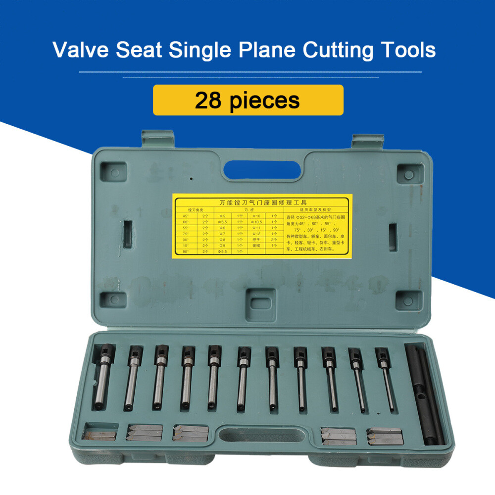 Dia.22-63mm Valve Seat Single Plane Cutting Tool Kit Universal Boring Cutter Set