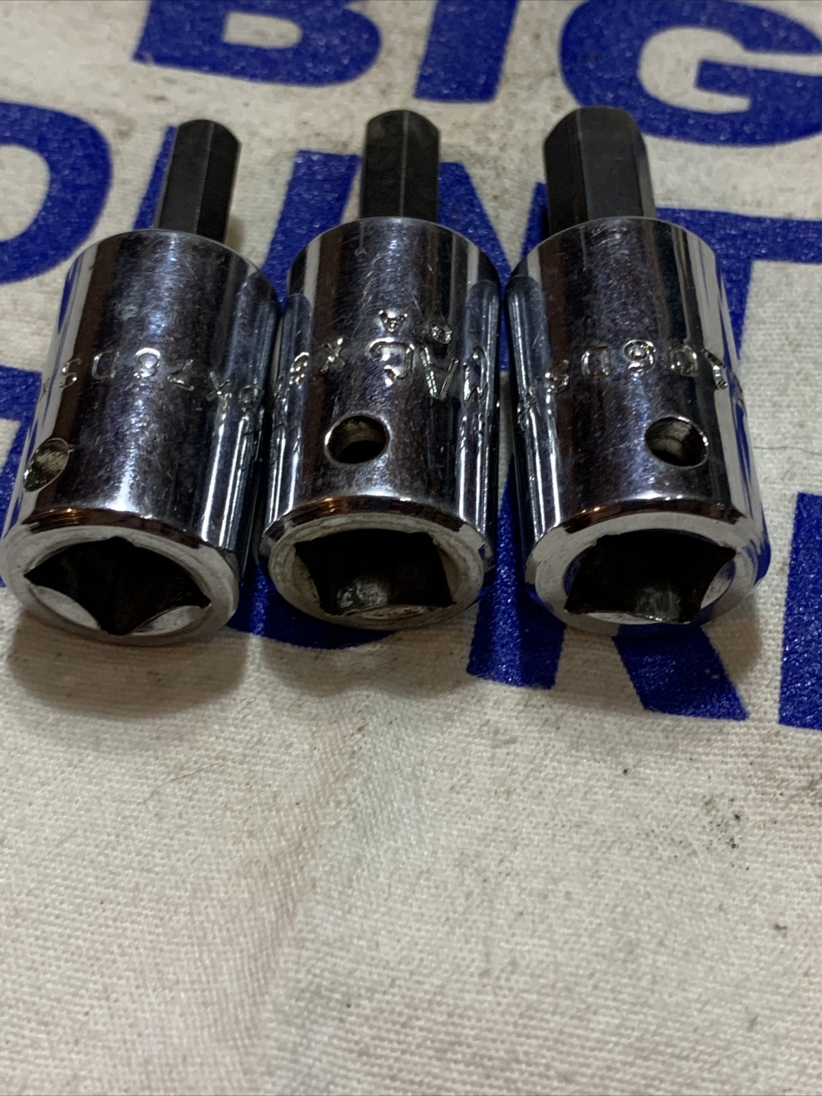 Mac Tools USA 3/8″ Drive 3pc Hex SAE Socket Drivers X76DS,X86DS,X106DS