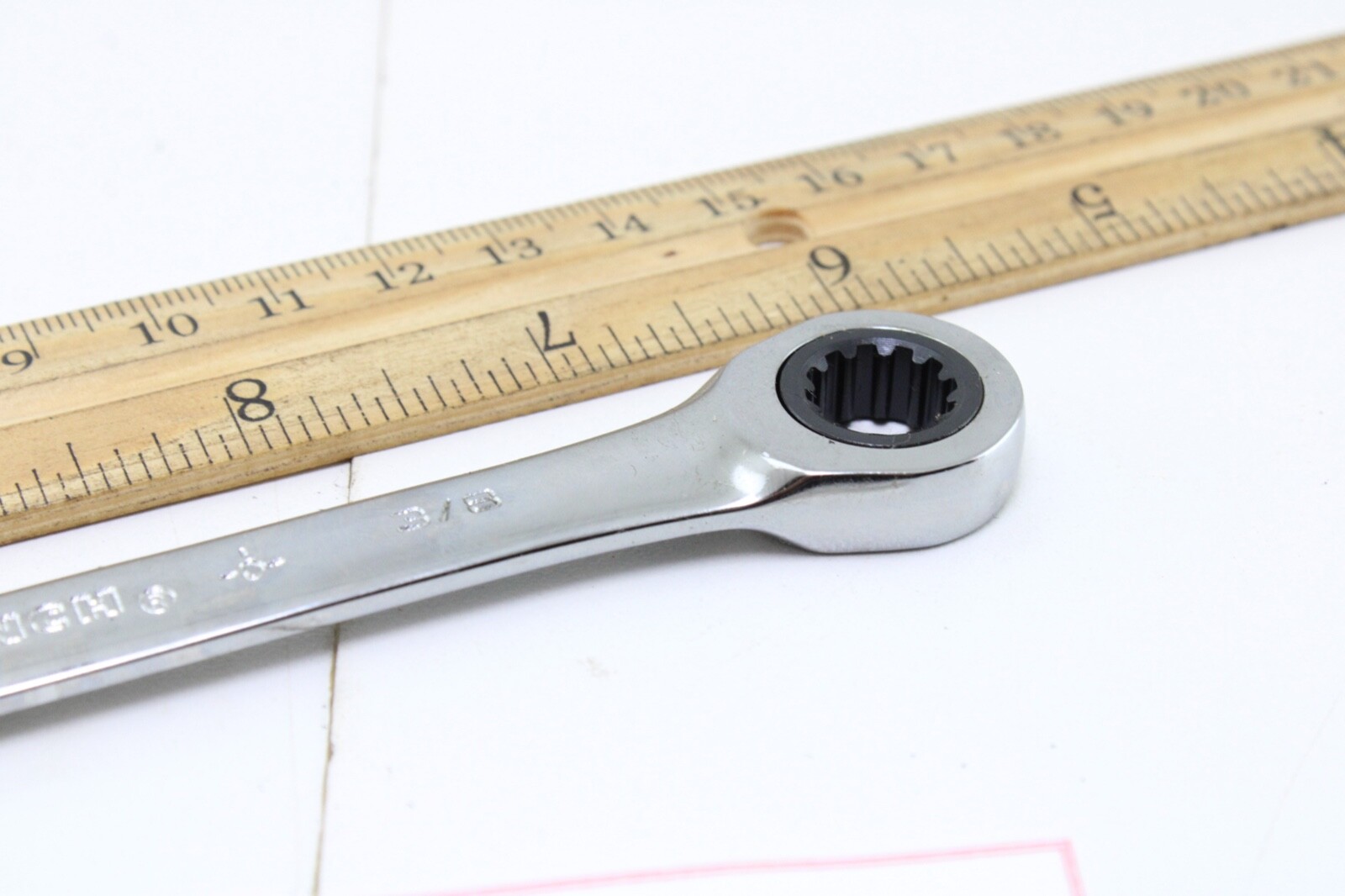 New Gearwrench 3/8″ SAE Chrome Combination Ratchet Wrench Brand New
