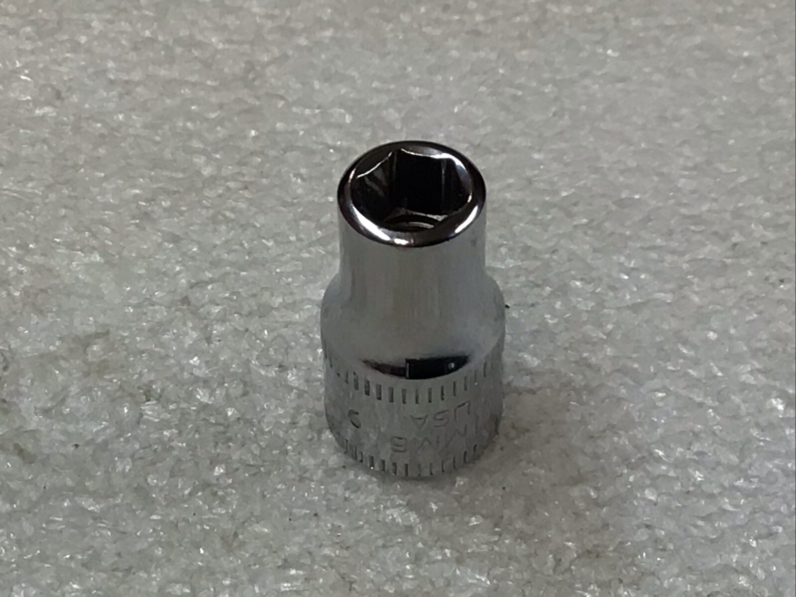 Snap-On#TMM6 – 6mm, Metric, 1/4″ Dr., 6Pt., Shallow, Chrome, Socket-USA-NEW