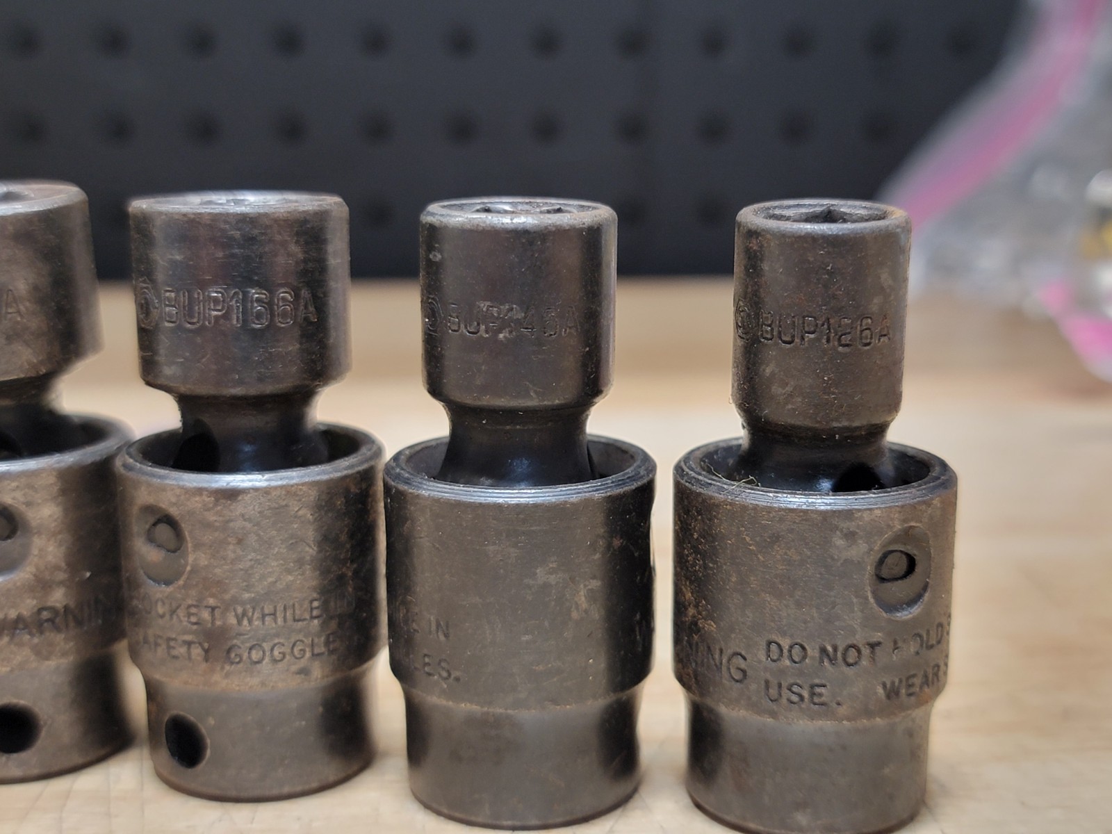 Matco SAE Universal Swivel Impact Socket 7pcs. Set 3/8″ Drive 6 Point