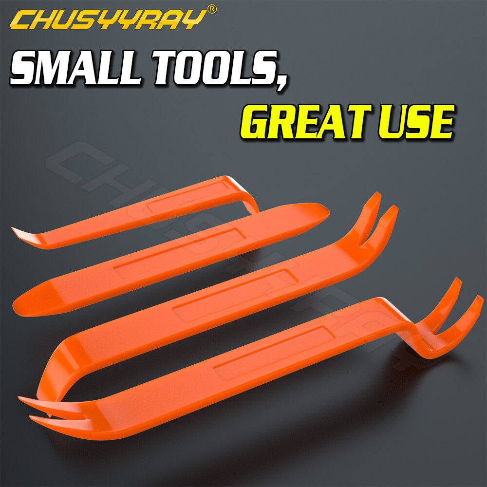 Car Trim Removal Tools 4Pcs Kit Plastic Pry Panel Door Dash Interior Clip Set