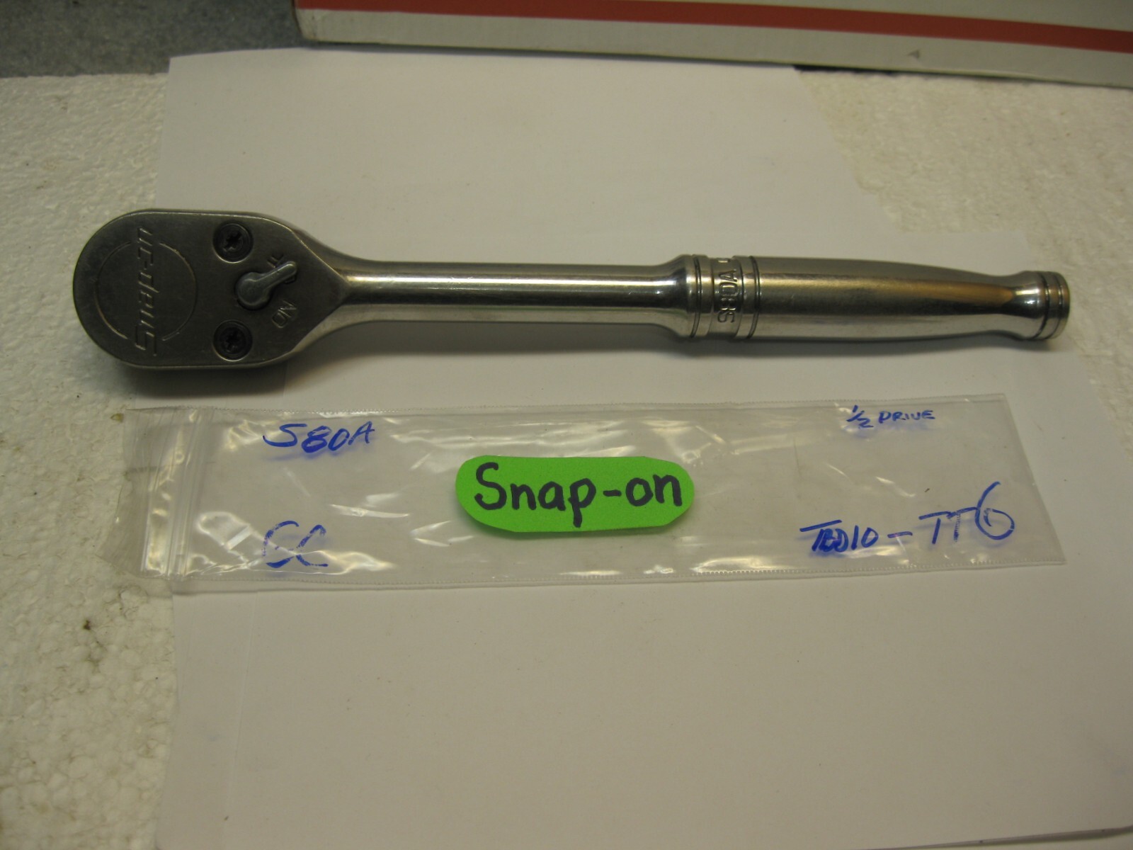 Snap-on tools 1/2″ drive Dual 80 Technology 10″ Handle Ratchet S80A USA Nice!