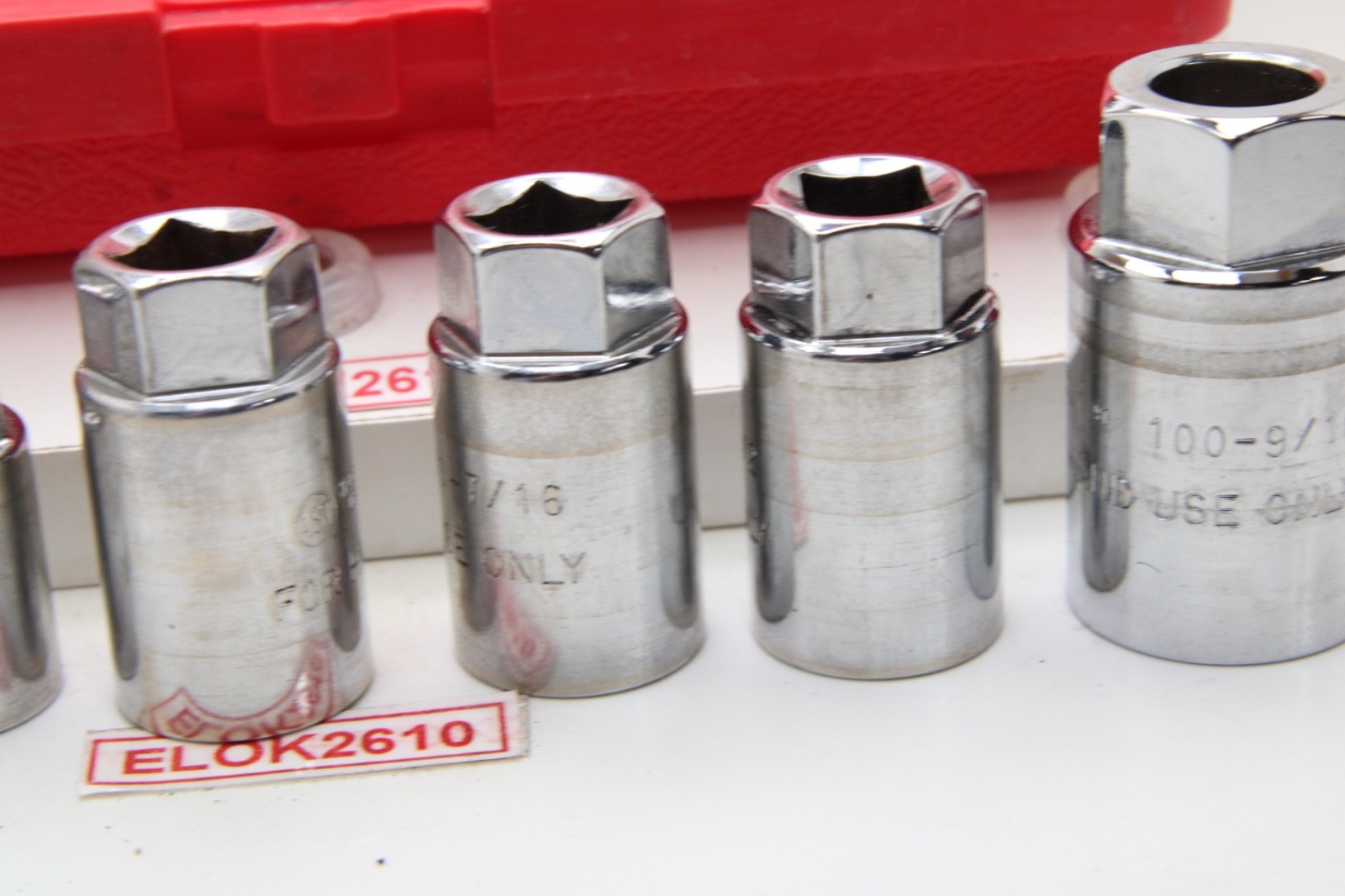 AST Tools 7 Piece SAE Chrome Standard Size Stud Puller/Remover Socket Set USA