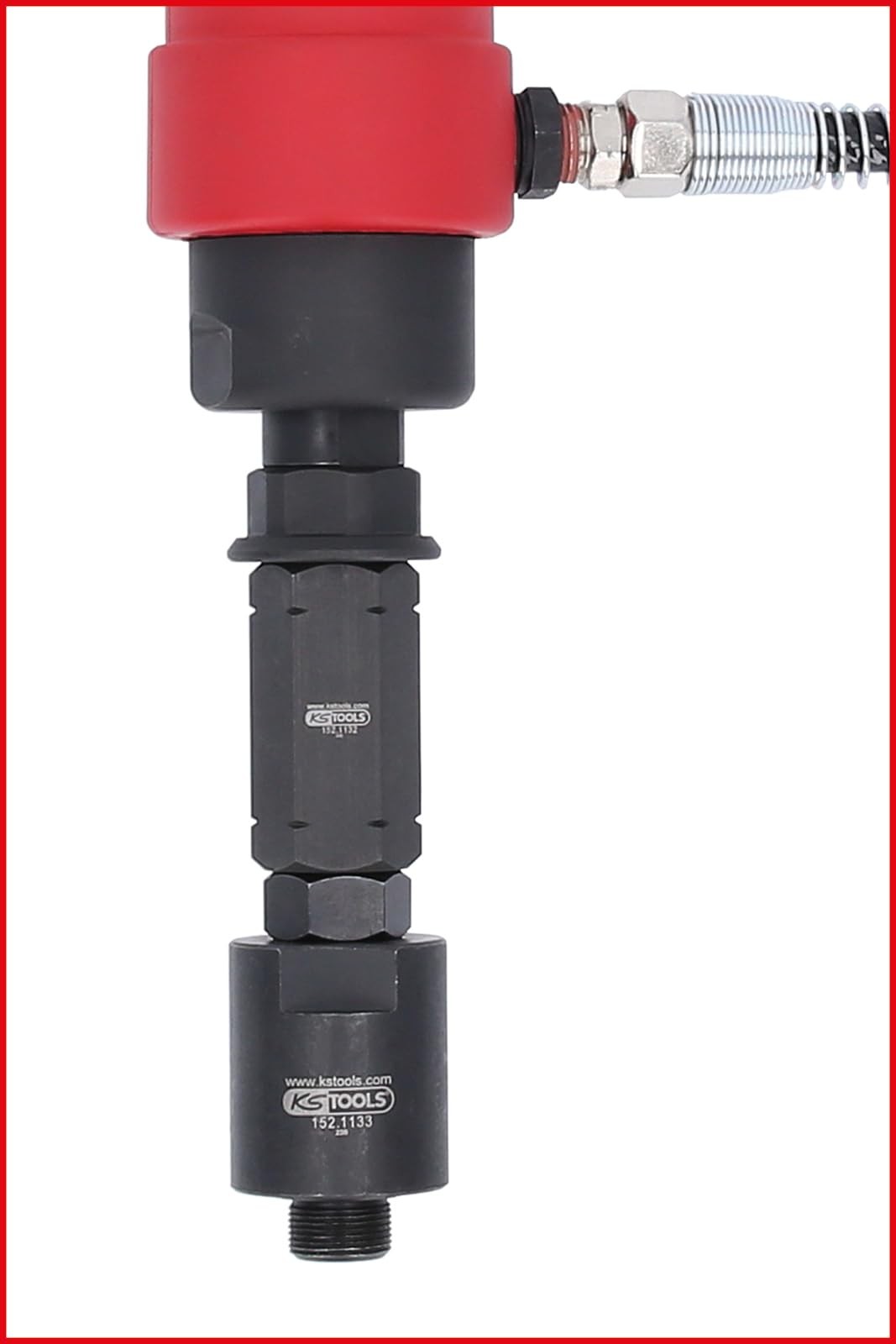 152.1130 compressed air injector extractor set, 9 pieces