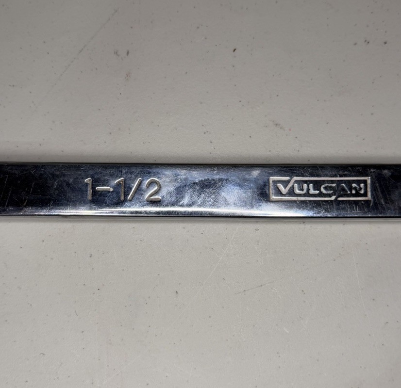 Vulcan 1-1/2” Combination Wrench Jumbo Chrome Vanadium Polished V Groove