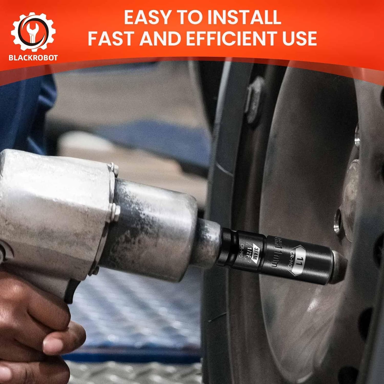1/2”F To 3/4”M Impact Socket Adapter, Cr-Mo 1/2”F 3/4”M