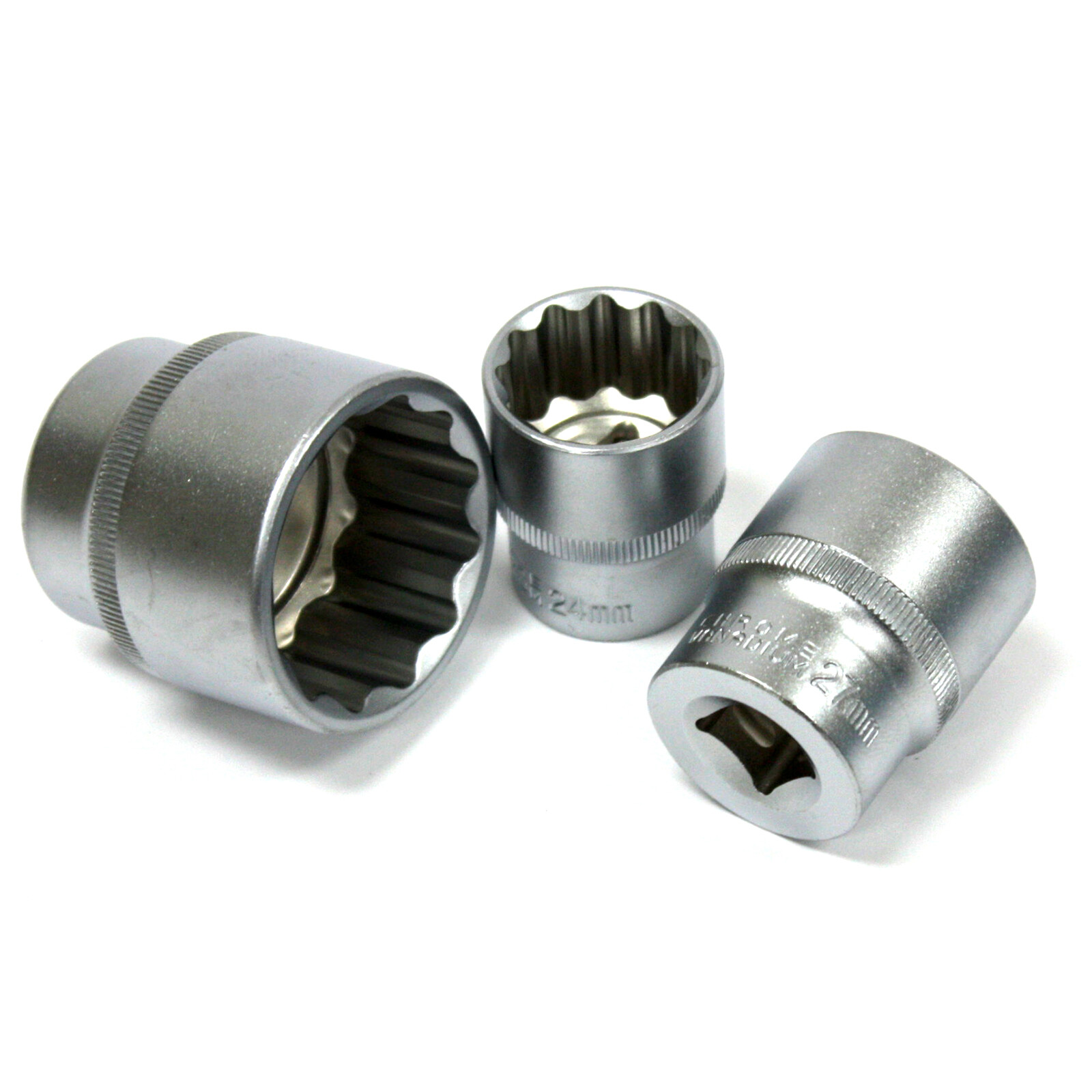 21pcs 1/2″ Dr. Spline Gear Lock Multi Bit Socket Set CR-v Metric 8-36mm