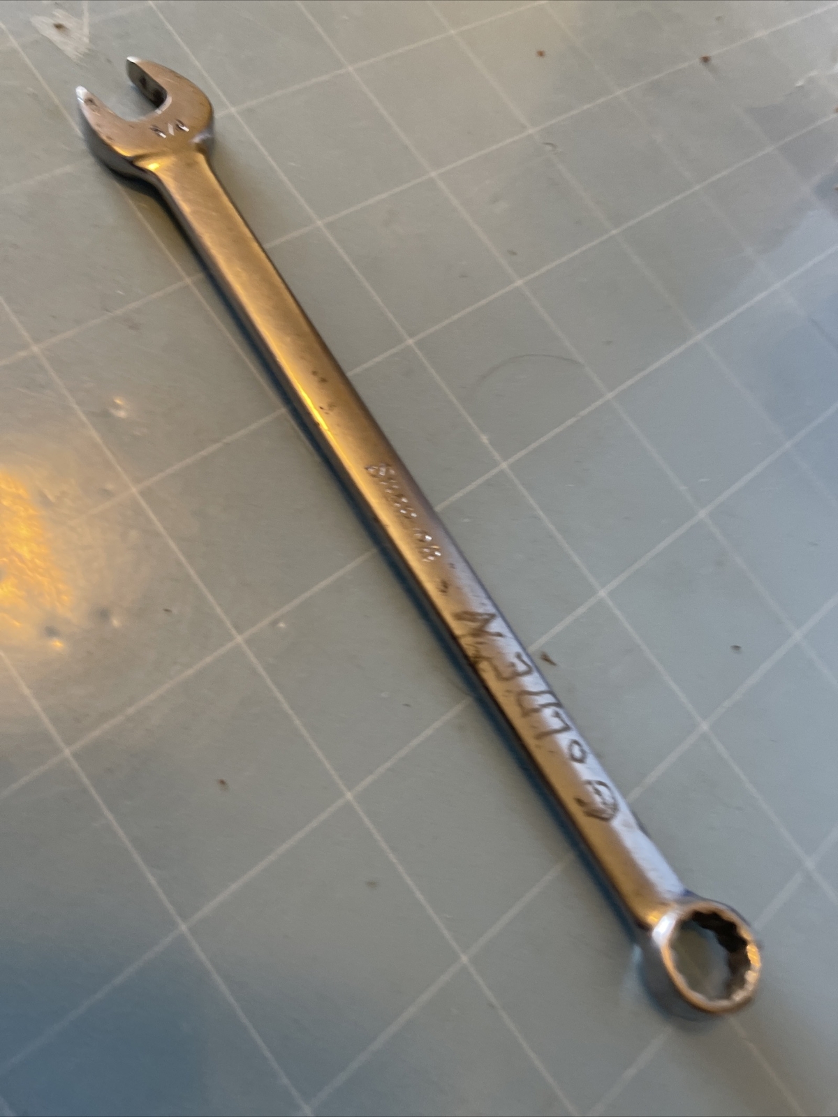 OEX120, 3/8″ COMBINATION WRENCH, 12 POINT. 5.2″ LONG.