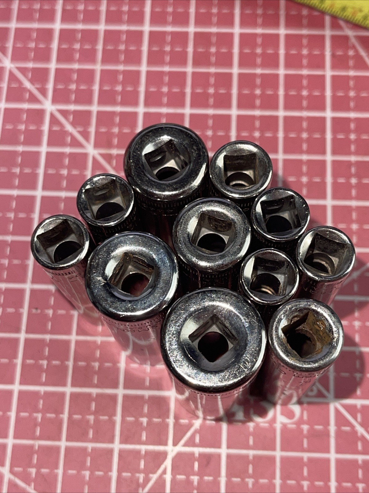 Craftsman USA INV G Series 11 Piece MM Metric 1/4 Drive 6 Point Deep Socket Set