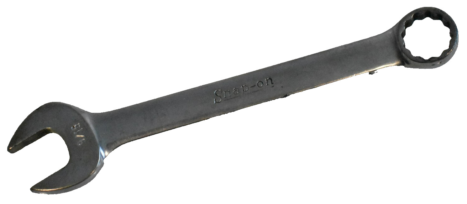 Snap-On Tools OEX180 9/16″ SAE Short Combination Wrench 12 Point USA Chrome