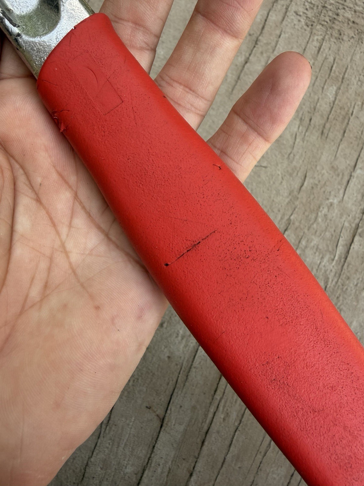 SNAP-ON 12″ INCH FLANK DRIVE PLUS ADJUSTABLE WRENCH FADH12A RED, GOOD COND SPAIN