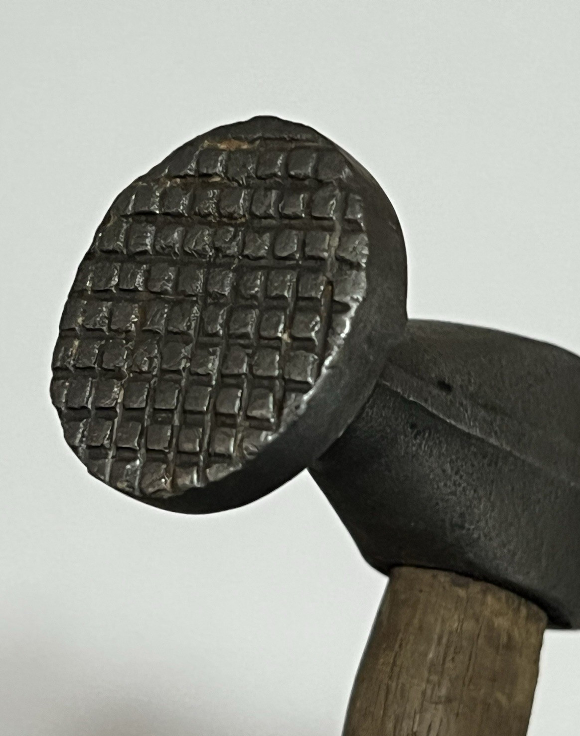 Vintage Shrinking Bumping Auto Body Repair Hammer Wood Handle