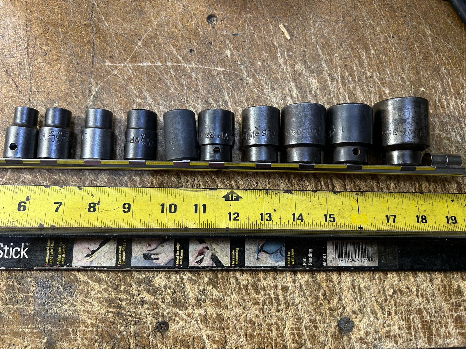 MAC 10Pc VI & VP 1/2″ Drive SAE Shallow Impact Socket Set