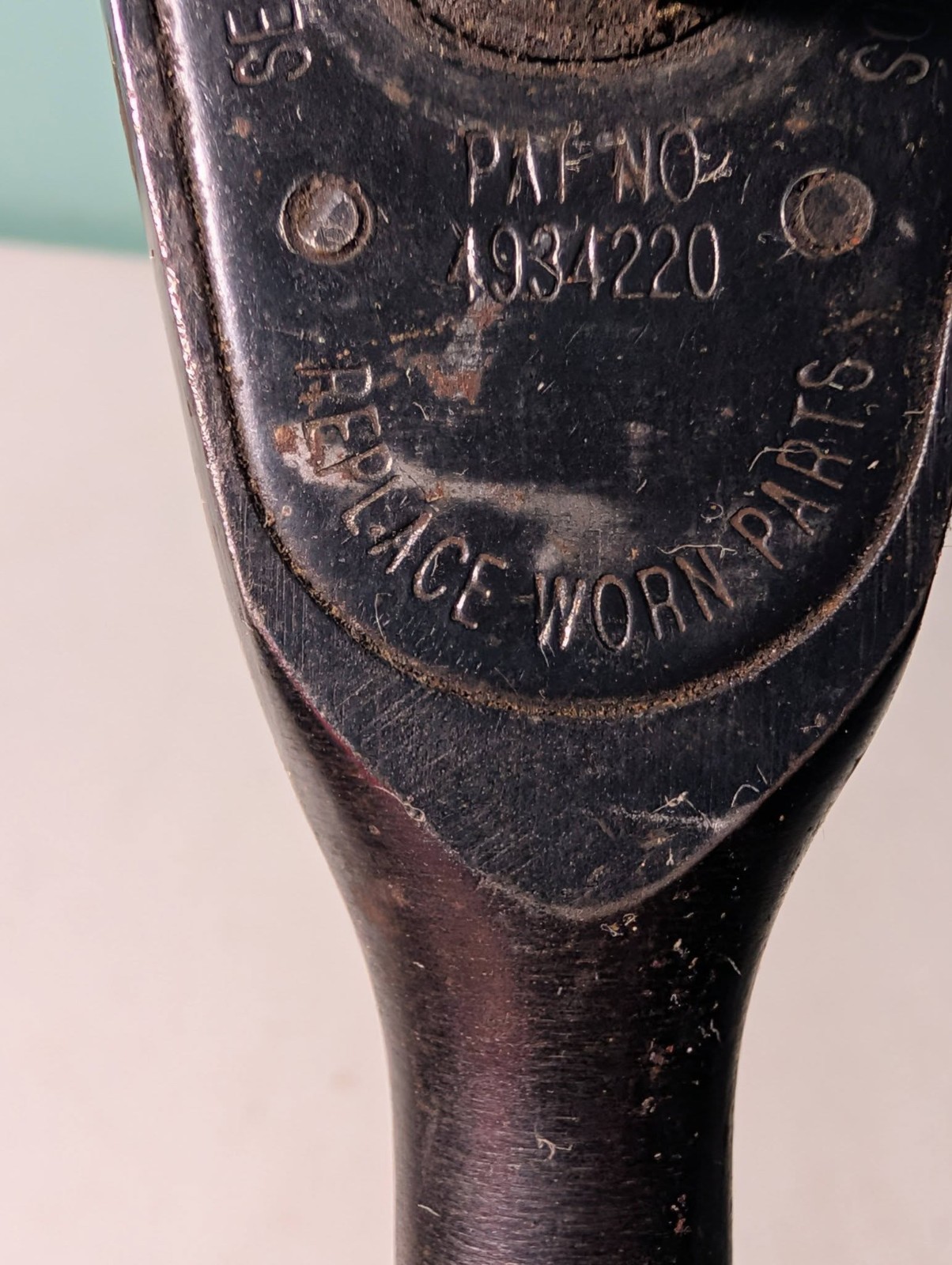 Snap-On GS832 Made In USA 3/8″ Drive Black Oxide 10″ Long Rachet Vintage Works