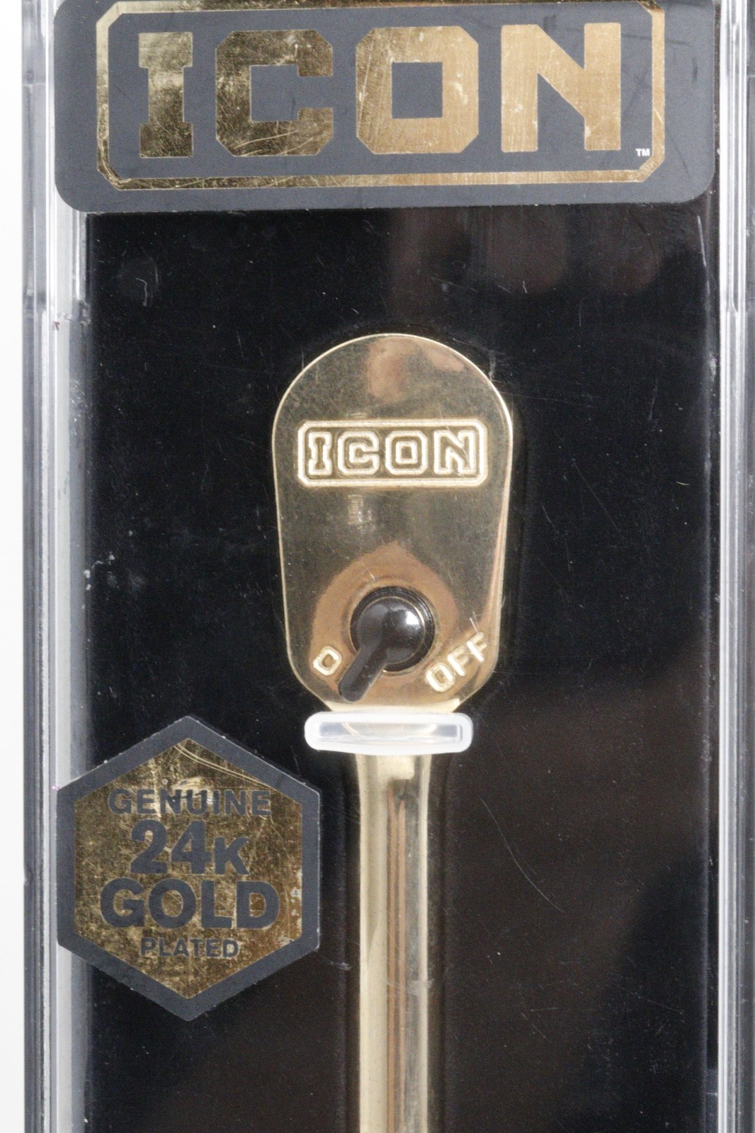 ICON 3/8” 24K Gold Plated Professional Ratchet Socket Wrench (56907)