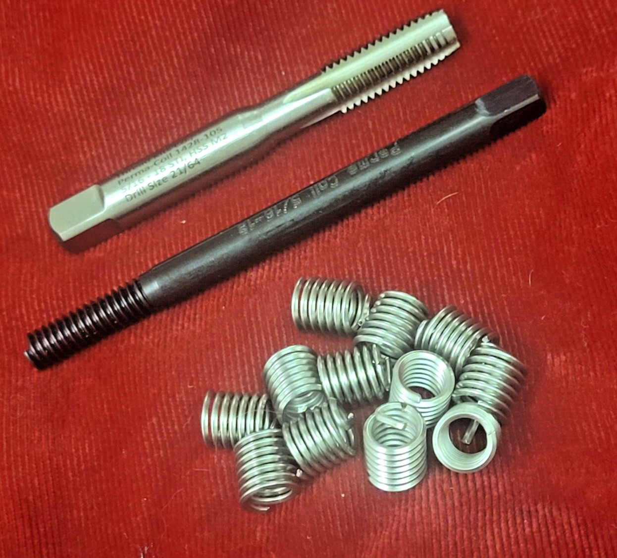 5/16-18 NC Thread Insert Repair Kit USA Fits Heli USA Perma Coil 1208-105