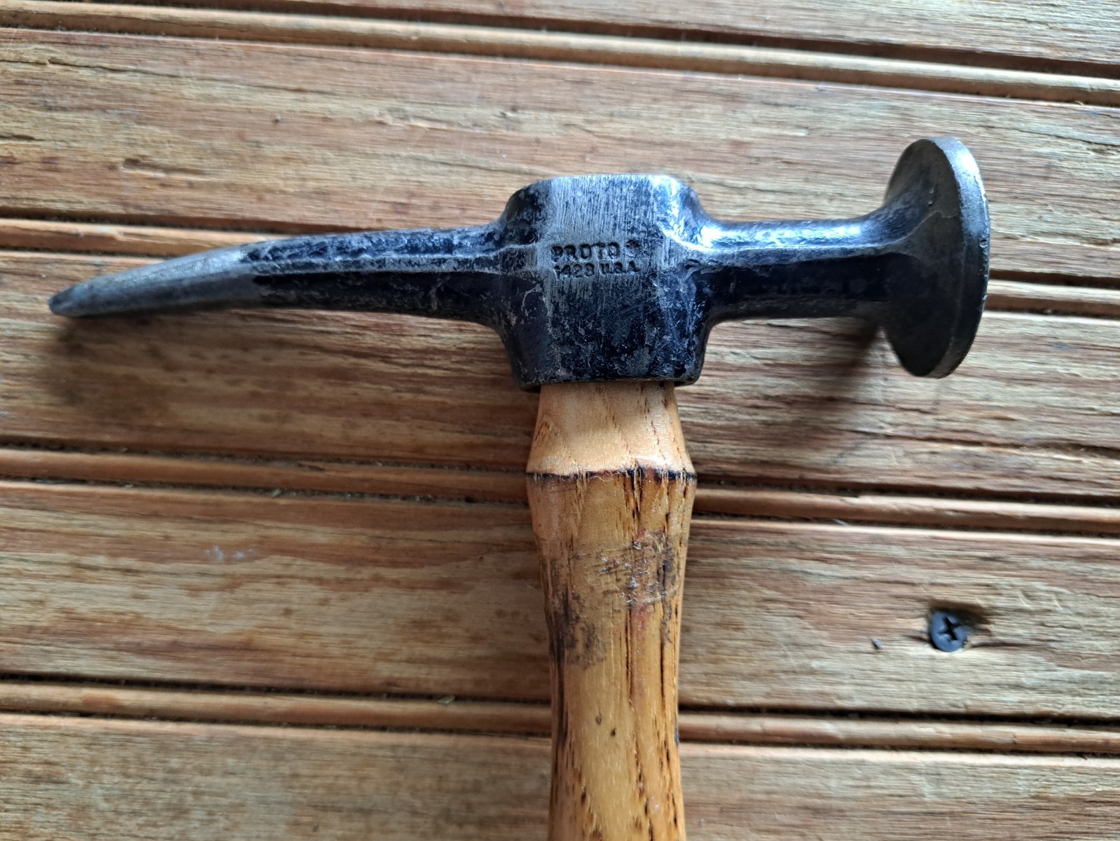 Vintage – Proto 1428 Auto Body Repair Finishing Hammer Fine Point 🇺🇸