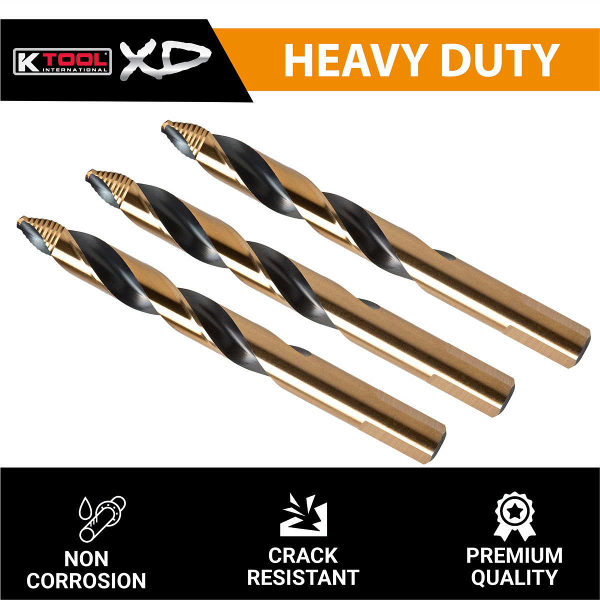 K Tool XD3106 Speedy Tip Cobalt Tungsten Drill Bit Set 1/16 to 1/2 Inch