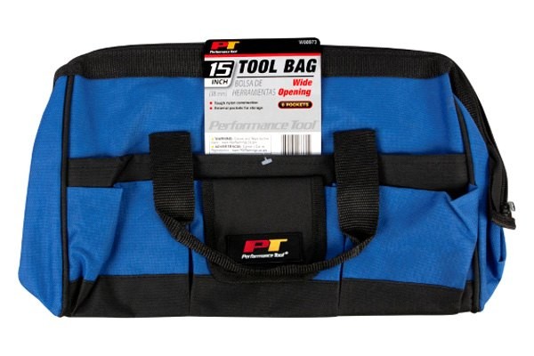 Performance Tool W88973 6-Pocket Wide-Mouth Opening Tool Bag