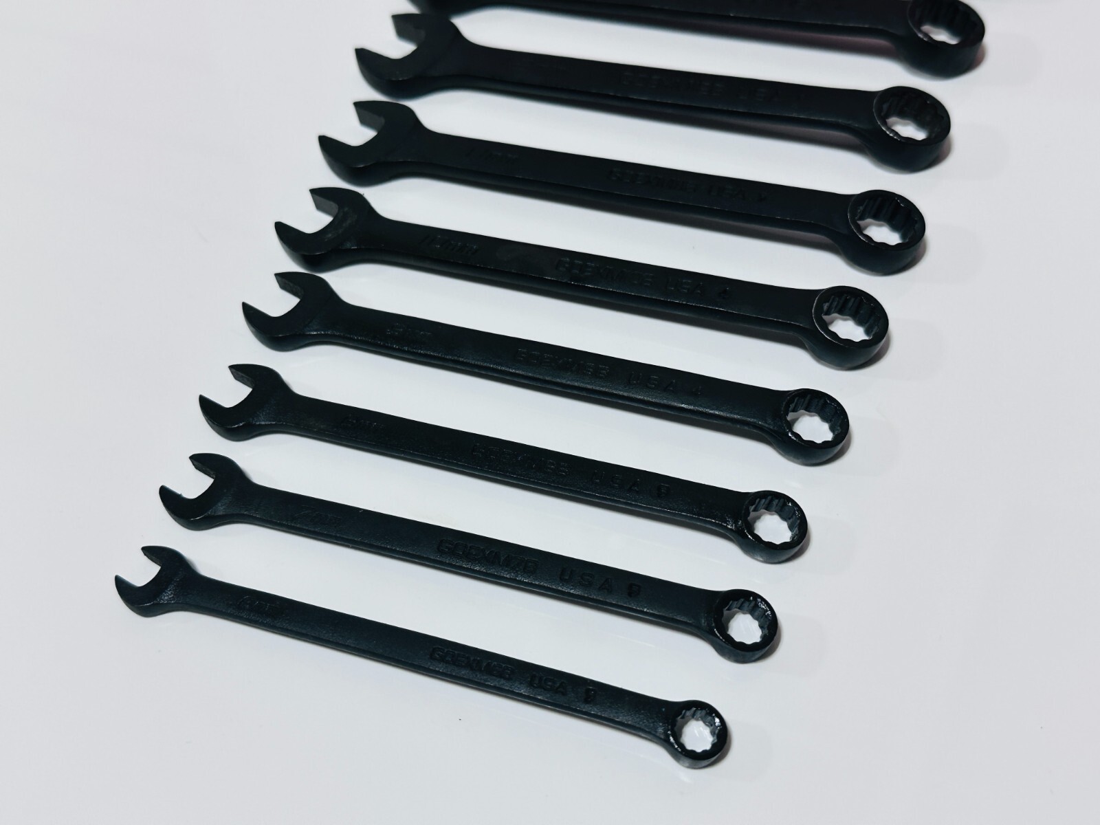 Snap-On USA 14pc Metric GOEXM Industrial Short Combination Wrench Set – 6mm-19mm