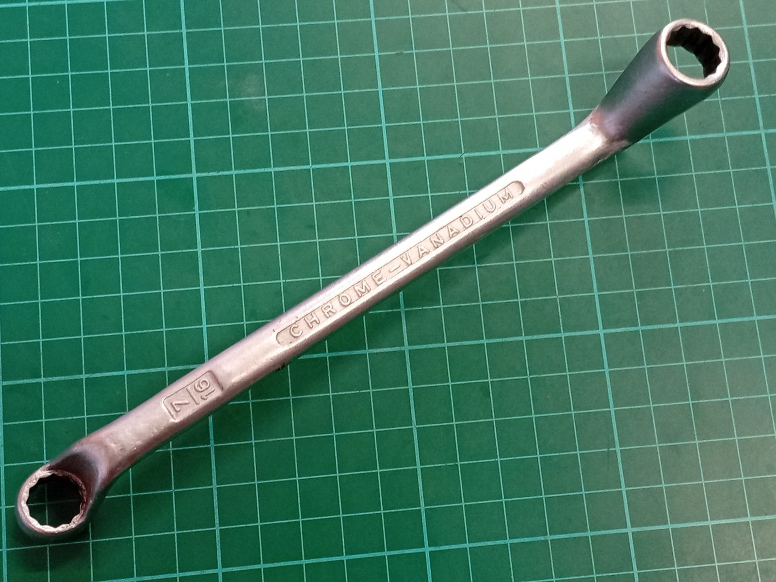 Elora No110 7/16″ x 1/2″ AF, Chrome-Vanadium Offset Ring Spanner, Germany