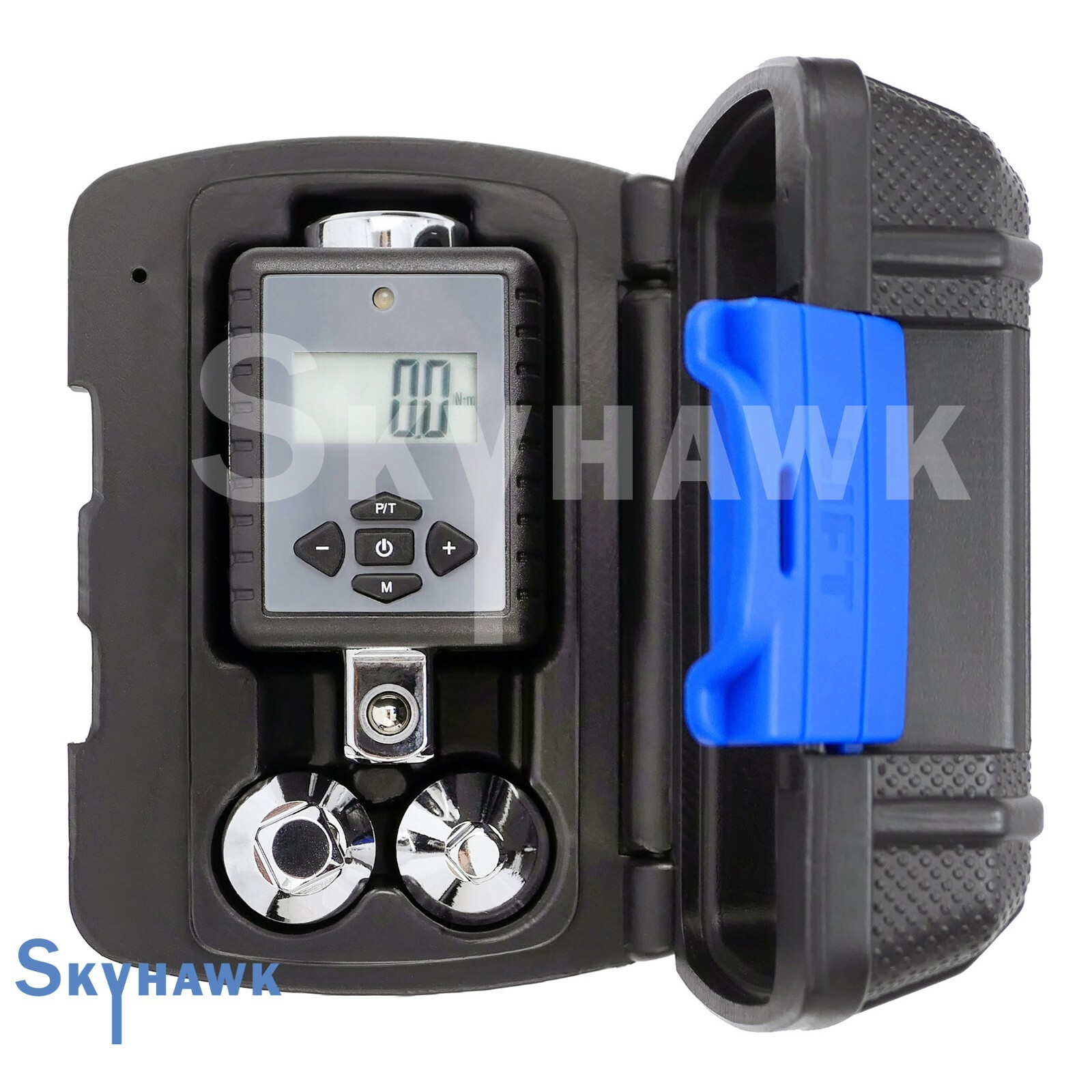 1/2″ Dr. Digital Torque Wrench Adaptor Micro Meter Unit w/ 3/8″ & 1/4″ Reducers