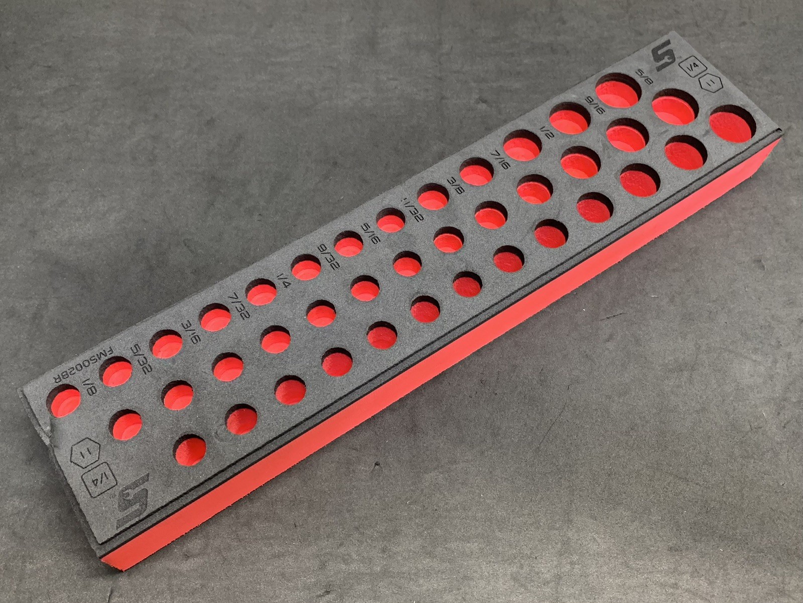 Snap-on Tools RED Foam Tray 39pc 1/4″ Drive SAE Socket Set FMS002BR FOAM ONLY