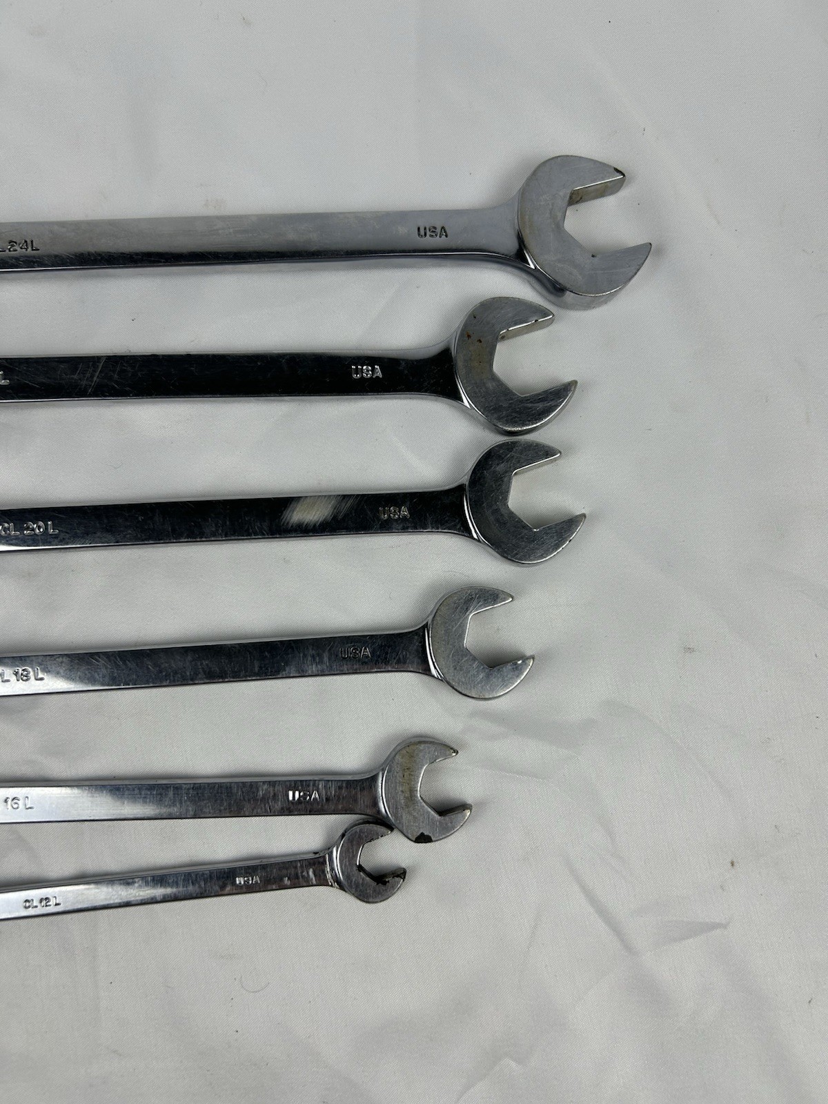 MAC Wrenches 6pc Set ExLong Combination 3/8-1/2-9/16-5/8-11/16-3/4 Sae