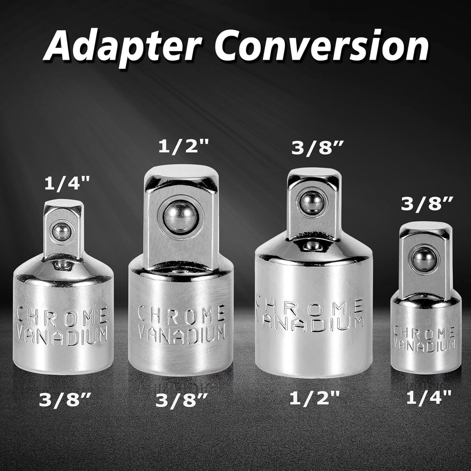 64Pcs Master Torx Bit Socket and External Torx Socket Set, 1/4, 3/8, 1/2-inch(E4