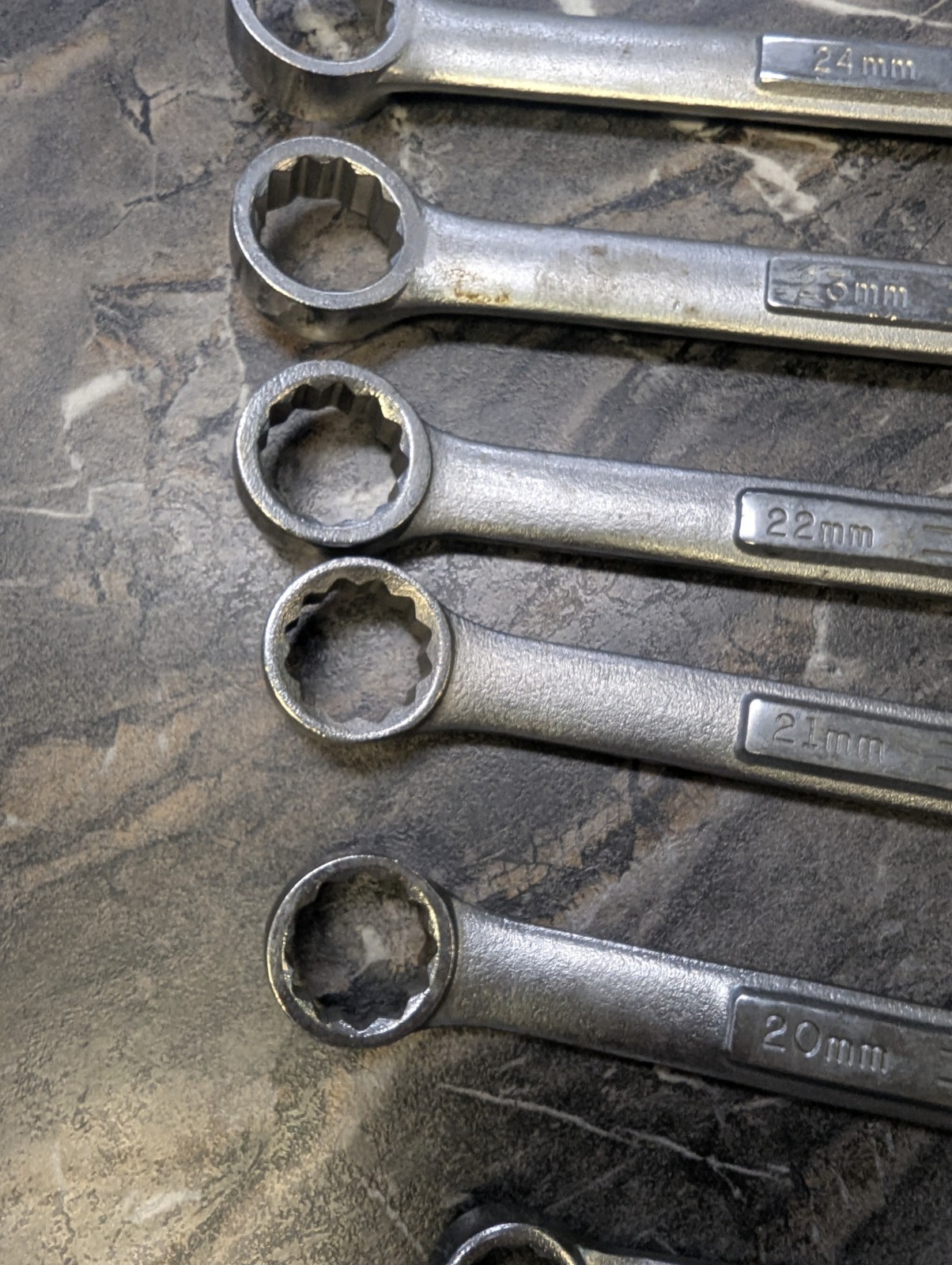 Craftsman Tools USA 11pc VA 9mm-24mm Large Metric (Rare) Combination Wrench Set