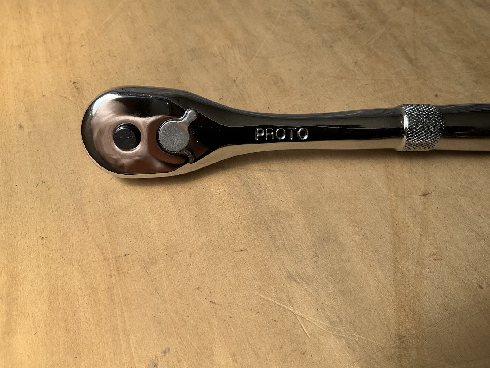 Proto J5249XLQR Quick-Release Pear Head Ratchet 3/8″ Drive 8-1/2″