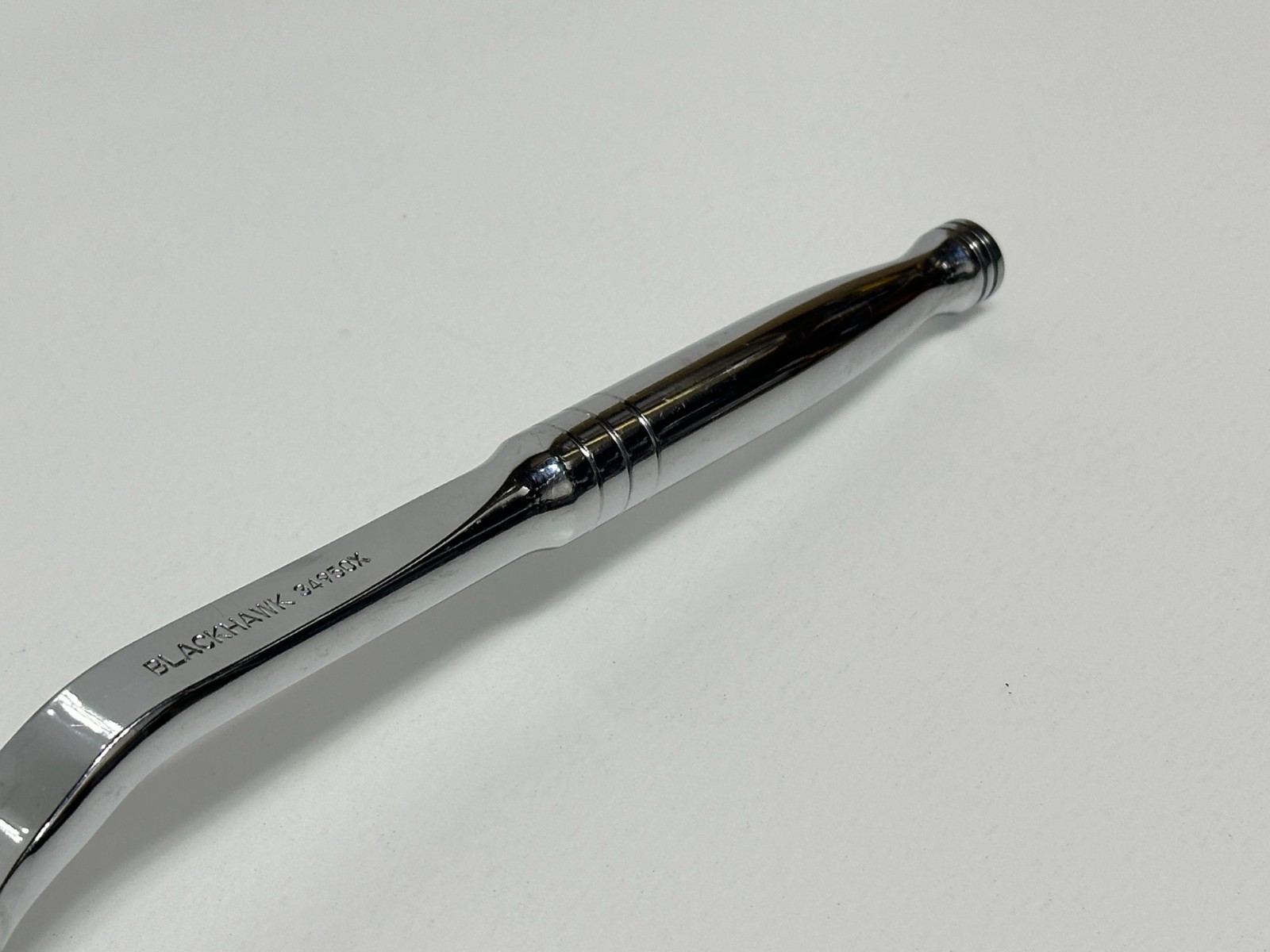 Blackhawk USA 34950X (Rare) Indexing 3/8 Drive Ratchet Chrome Finish Push Button