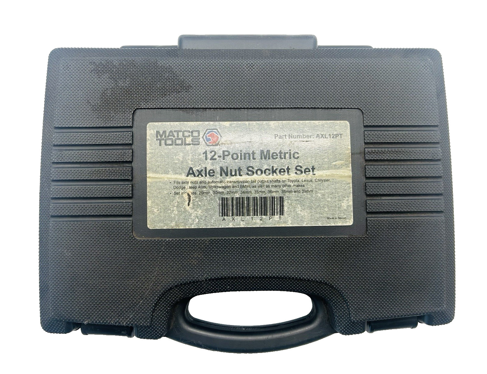 Matco Tools-AXL12PT-8-Piece 1/2″ Drive 12-Point Metric Axle Nut Socket Set