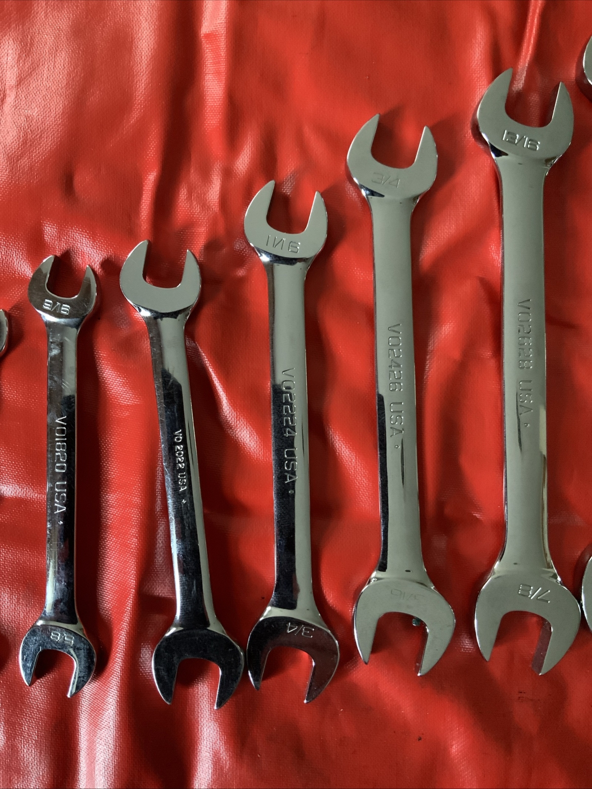 Snap On 15pc Double Open End Wrench Set, 1/4 Up To 1 5/16….sae….
