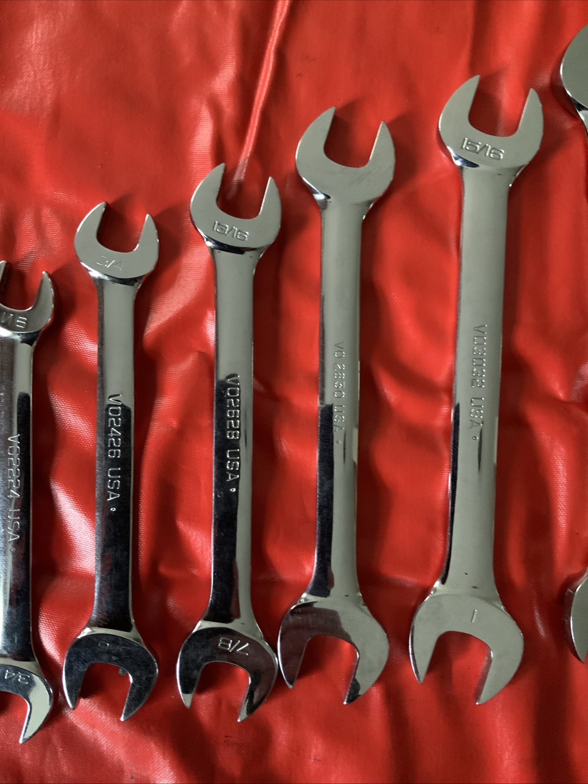 Snap On 15pc Double Open End Wrench Set, 1/4 Up To 1 5/16….sae….