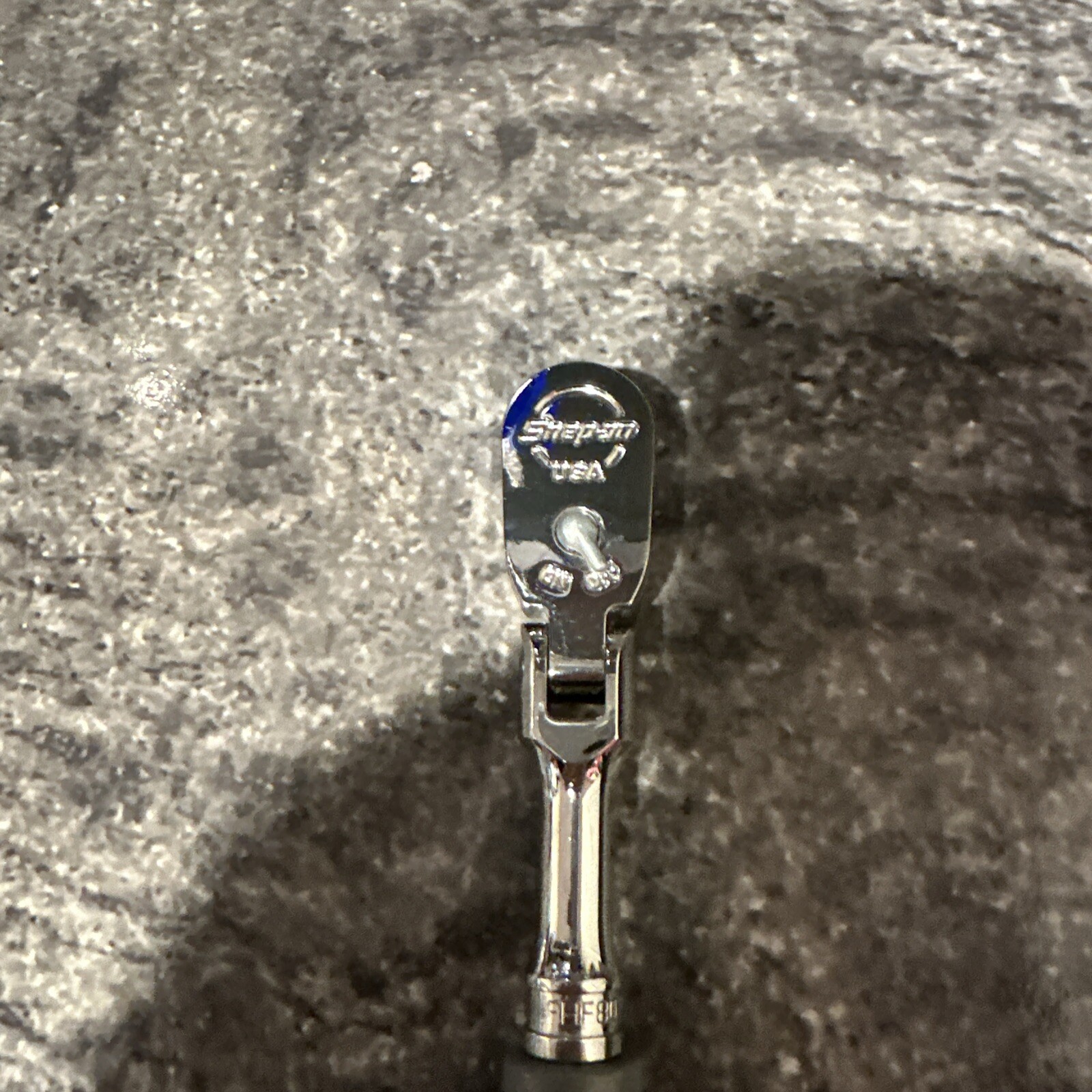 Snap-On fhf80a 3/8” drive flex head soft grip handle ratchet titanium