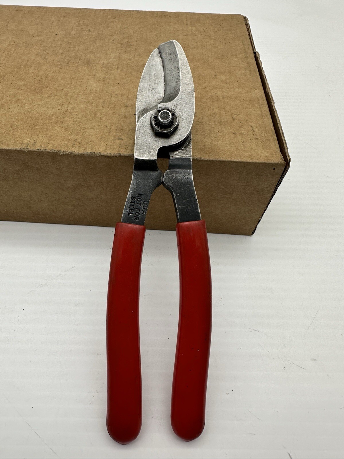 Vintage Tools USA Soft Metal Cable Cutters 8”Long Pliers Not For Steel