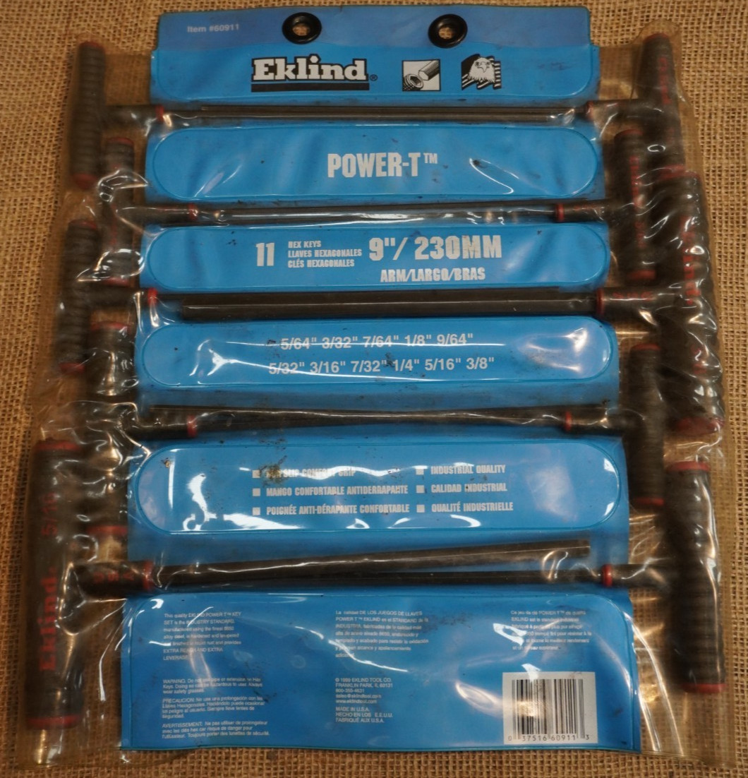 Eklind 60911 10-Piece Hex Wrench Set Power-T