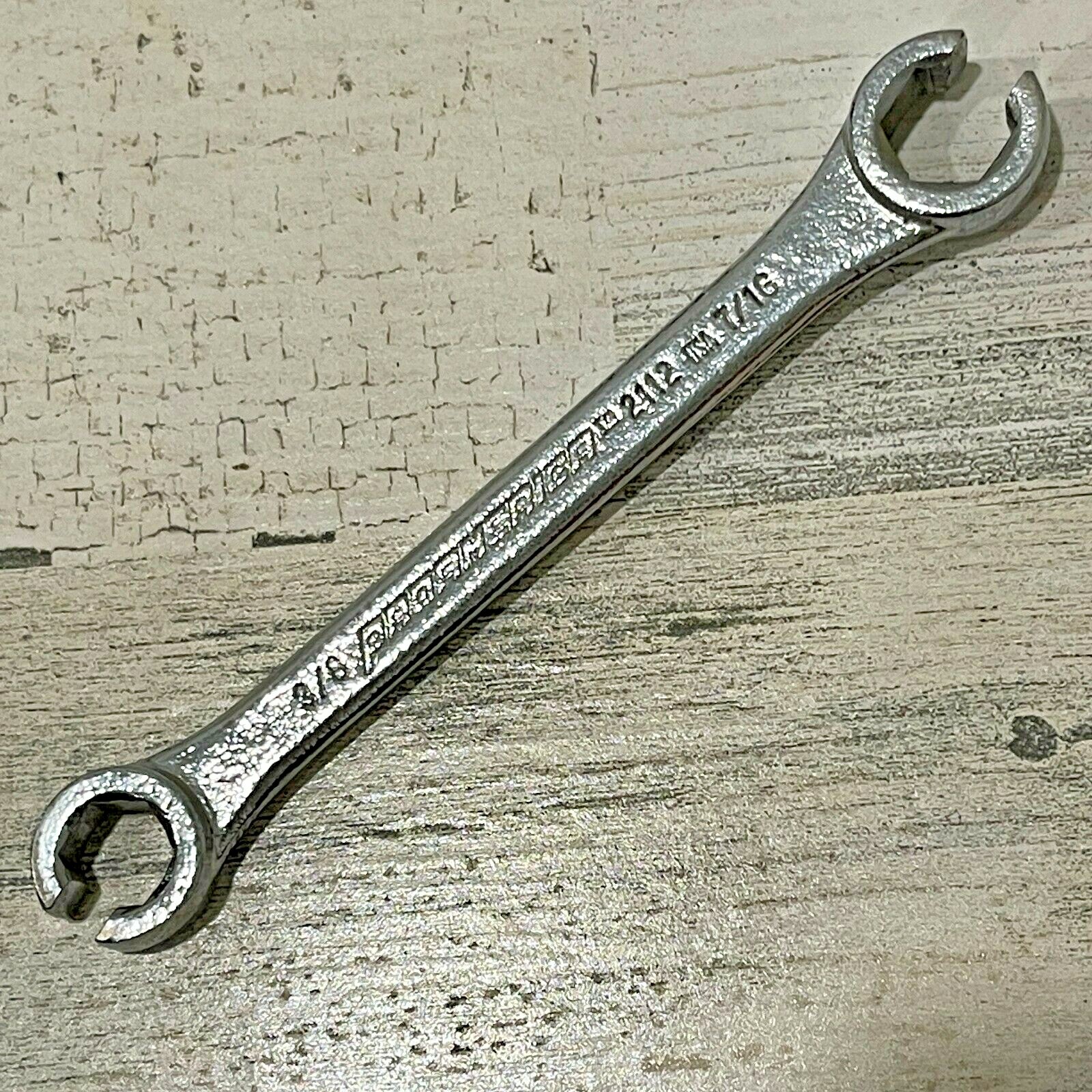 PROAMERICA 3/8″ x 7/16″ FLARE NUT LINE WRENCH 2112 HAND TOOL NOS Made in USA