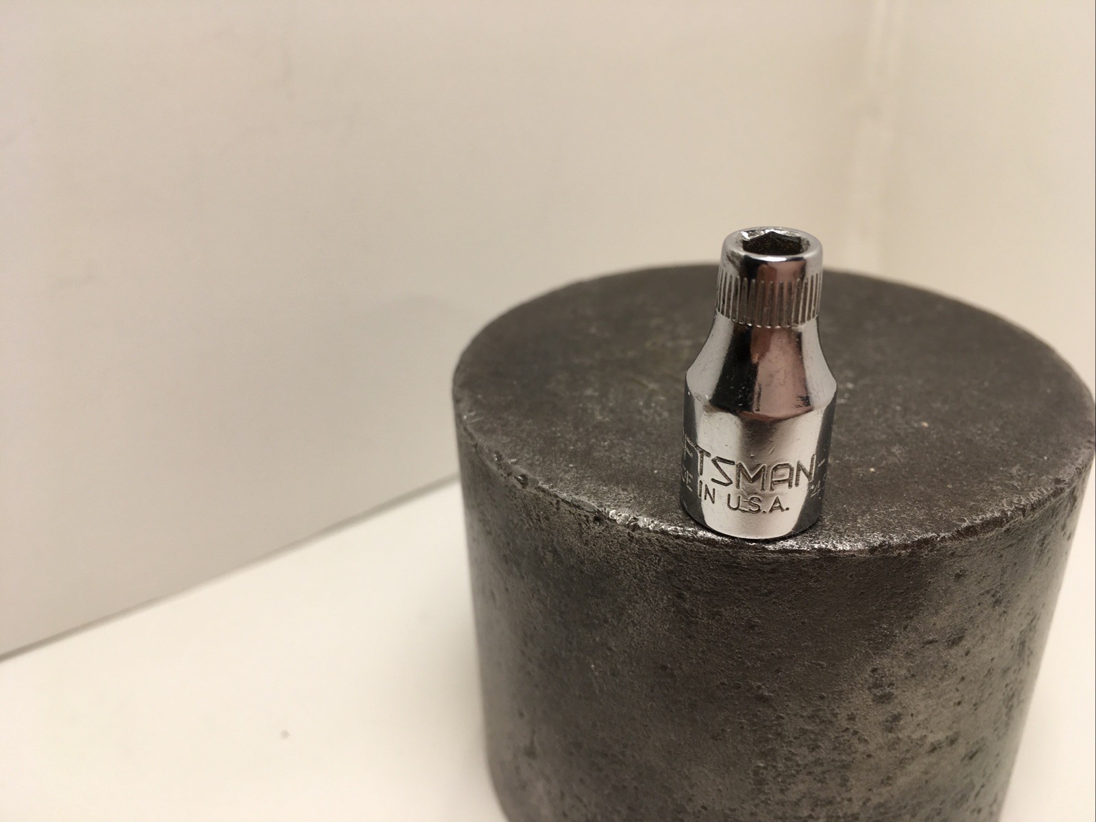 Vintage Craftsman 4mm Chrome Socket 1/4” Drive 6 Point 43505 VV Made In USA .