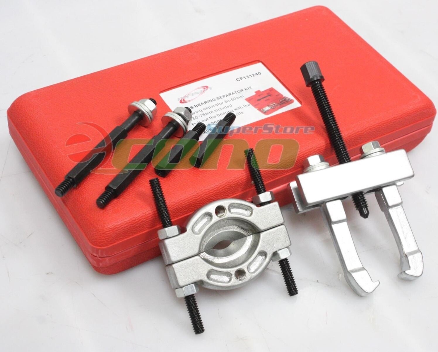 Mini 9pc Bearing Puller Separator Set 30-50mm Pull Out Jaw Gear Pulley Removal