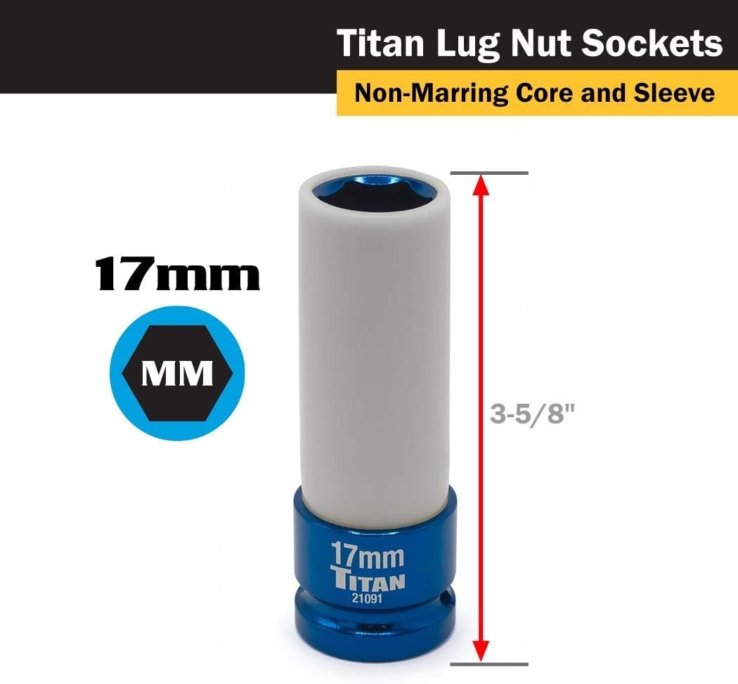 17mm Non-Marring Impact Socket 1/2-Inch Drive – Durable Chrome Molybdenum Steel