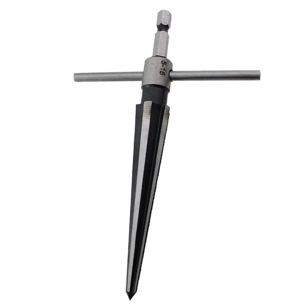1 Set Carbon Steel Taper Reamer Set of Four Hexagonal Shank Woodworking